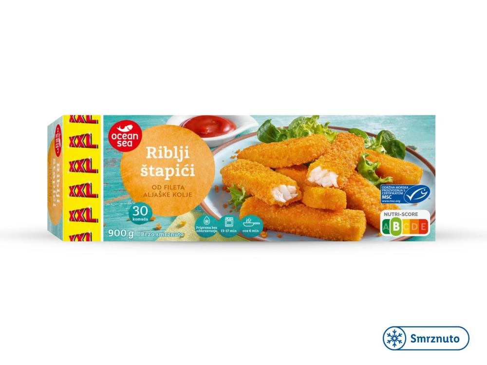 Panirani riblji štapići xxl 900 g