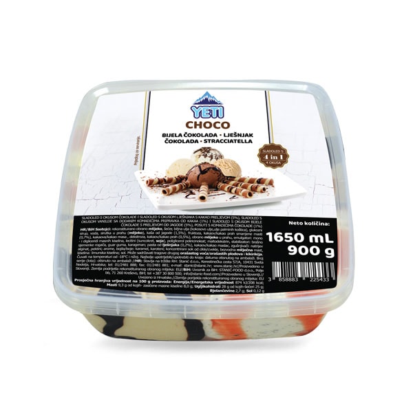 Sladoled 1650 ml/ 900 g