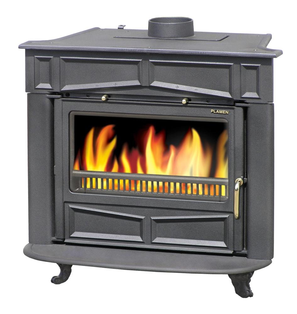 Kamin na kruto gorivo glas franklin plamen