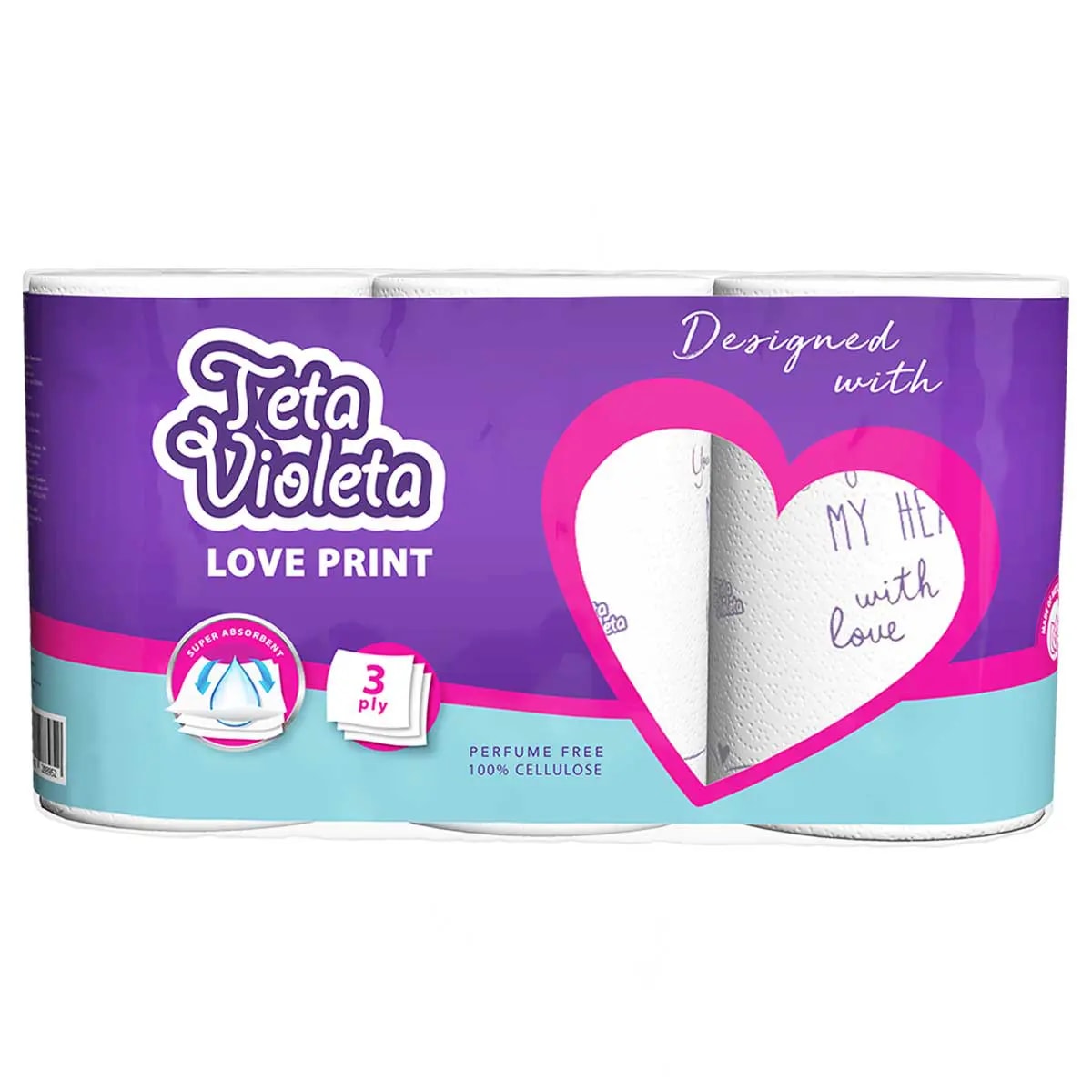 Teta violeta papirnati ručnik 1 rola