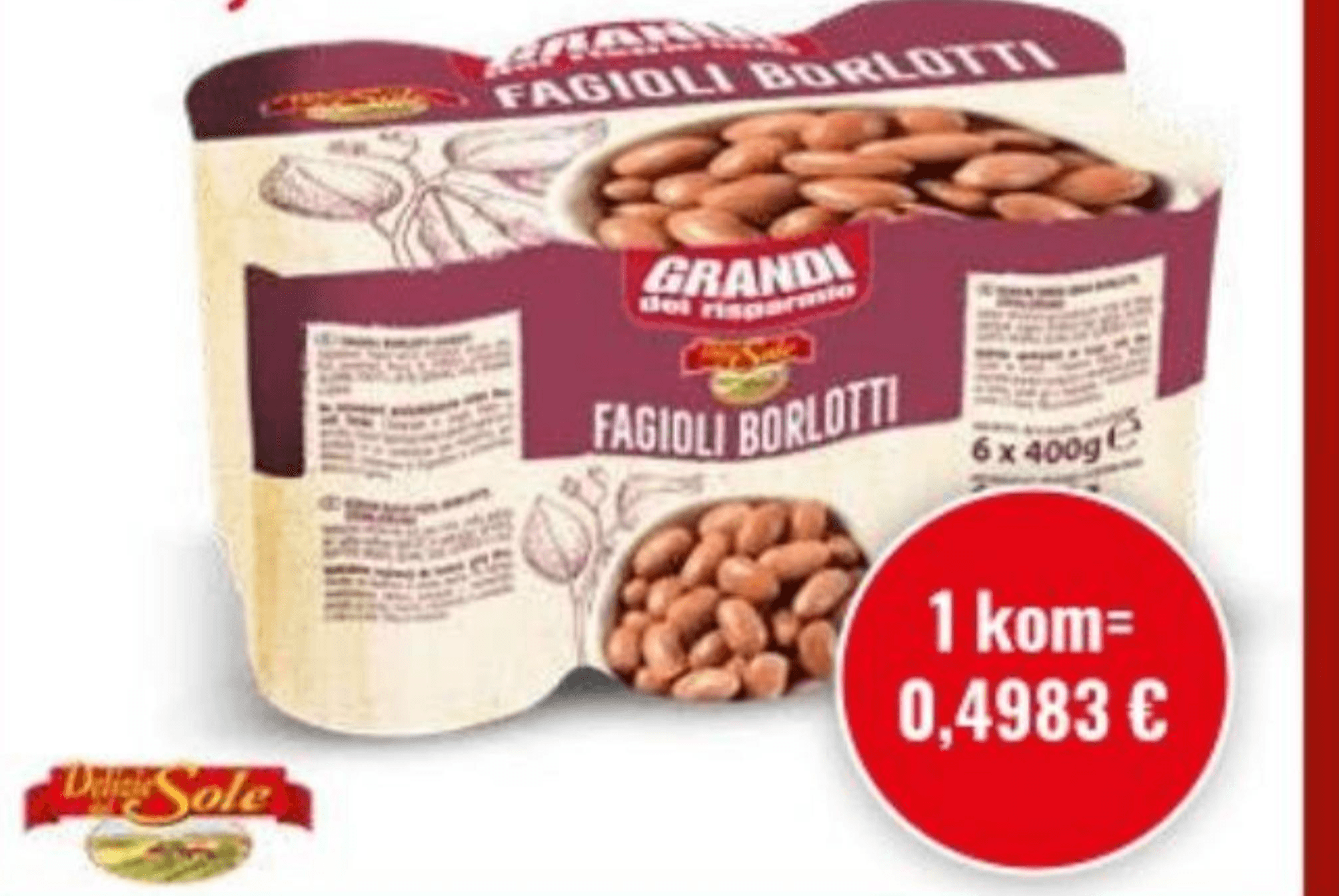 Šareni grah 6 KOM, 1,44 kg