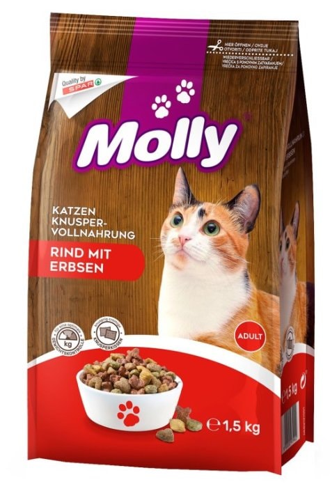 Hrana za mačke molly 1,5 kg