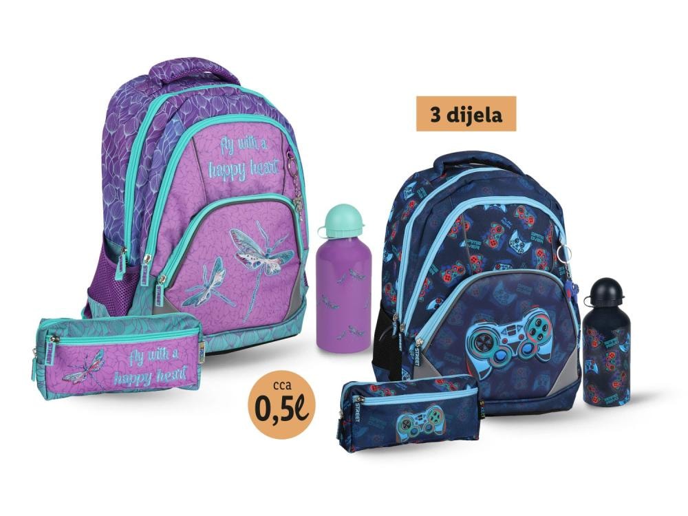 Školski ruksak set 3 dijela