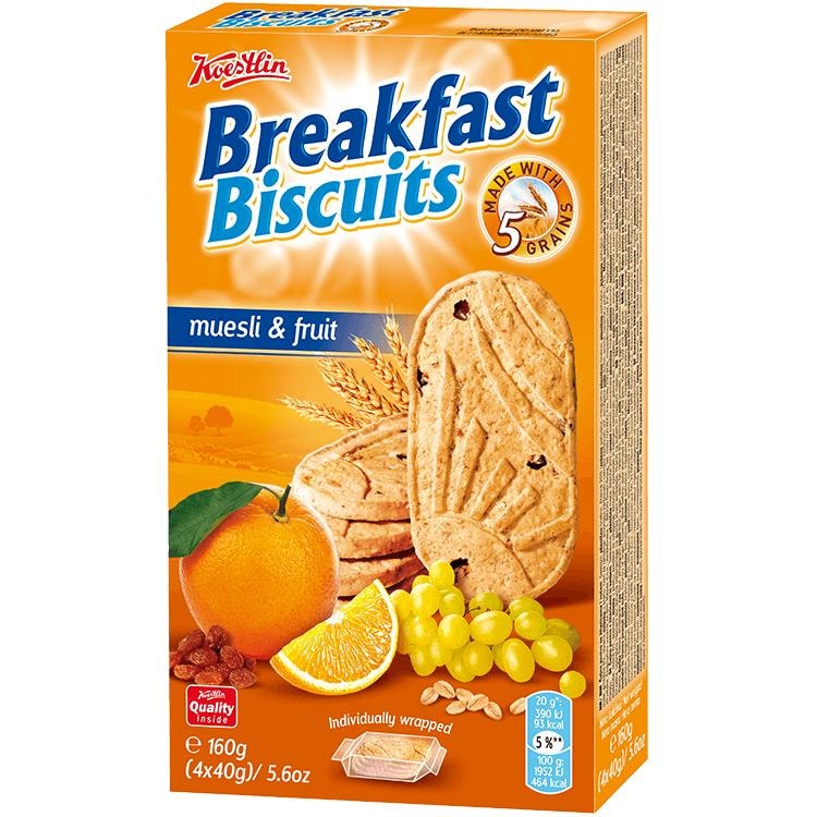 Breakfast muesli & fruit 160 g