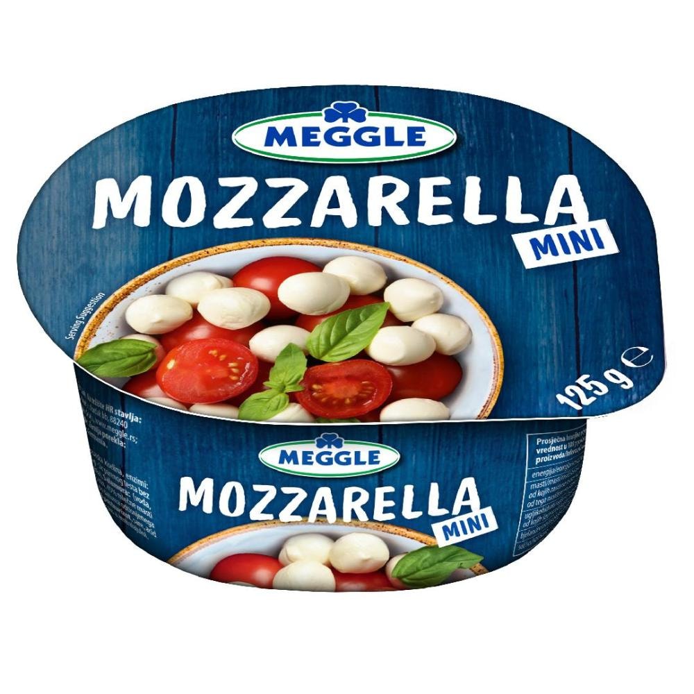 Mozzarella ili mini mozzarella 125 g Meggle