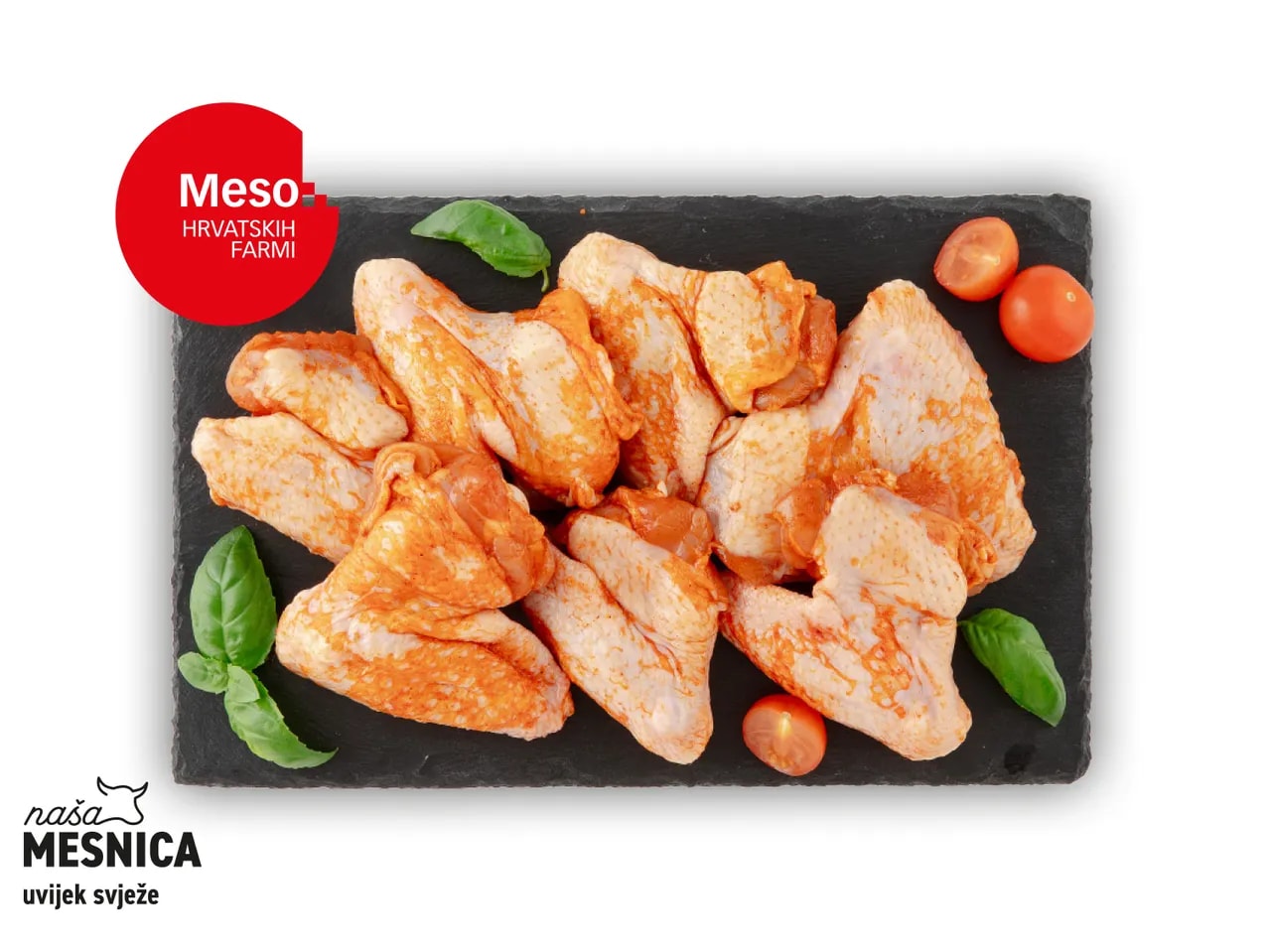 Svježi marinirani pileći grill mix cca 1.2 kg