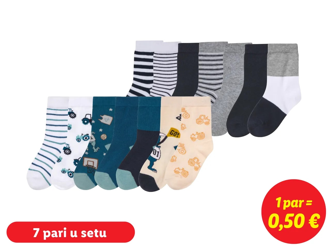 Čarape 7 pari