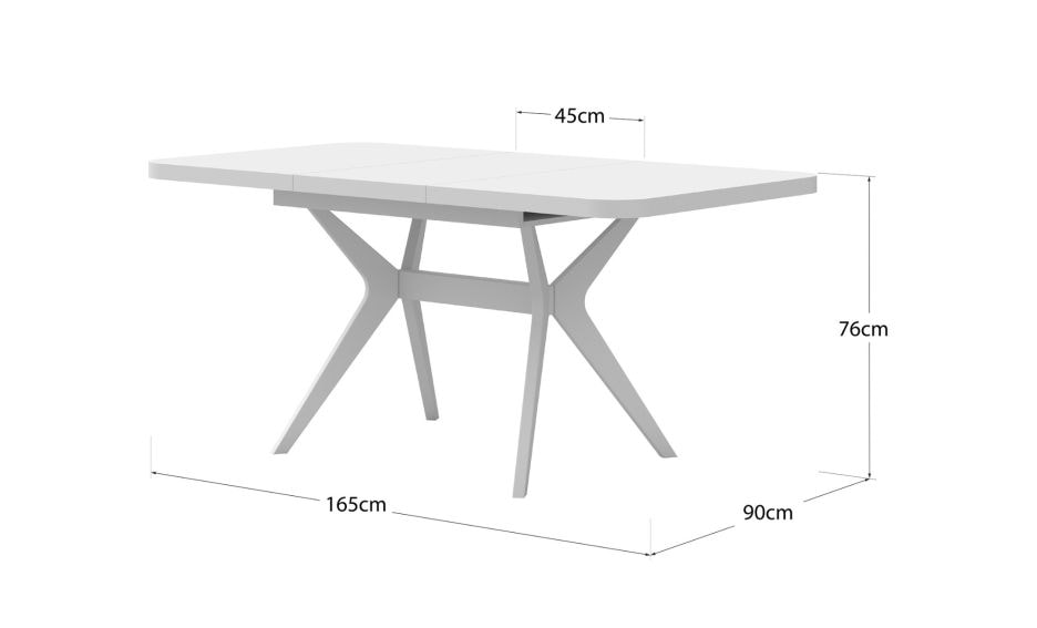 Razvlačni stol 120(165) x 90 cm