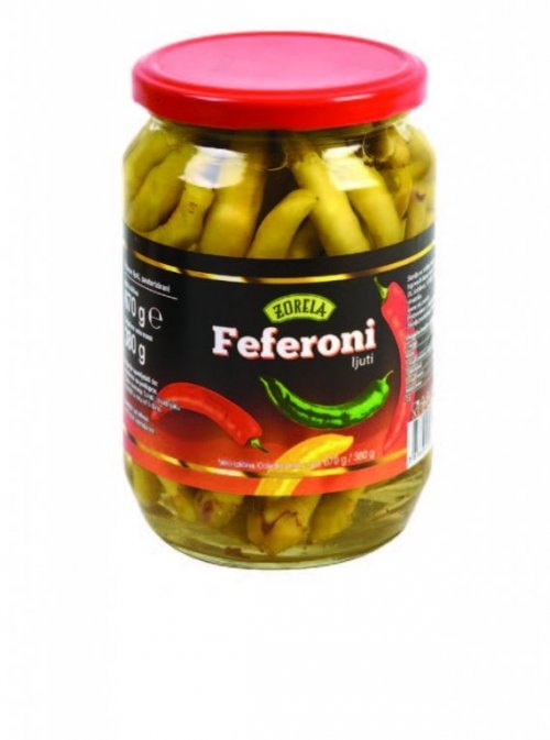 Feferoni ocijeđena masa: 380 g