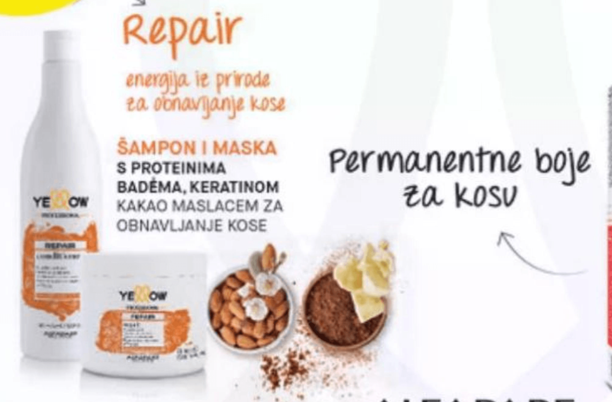 Šamponi i maske / yellow linija