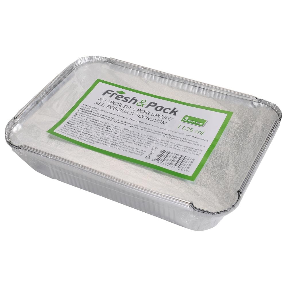 Alu posuda s poklopcem s-budget 3 x 1,12 L