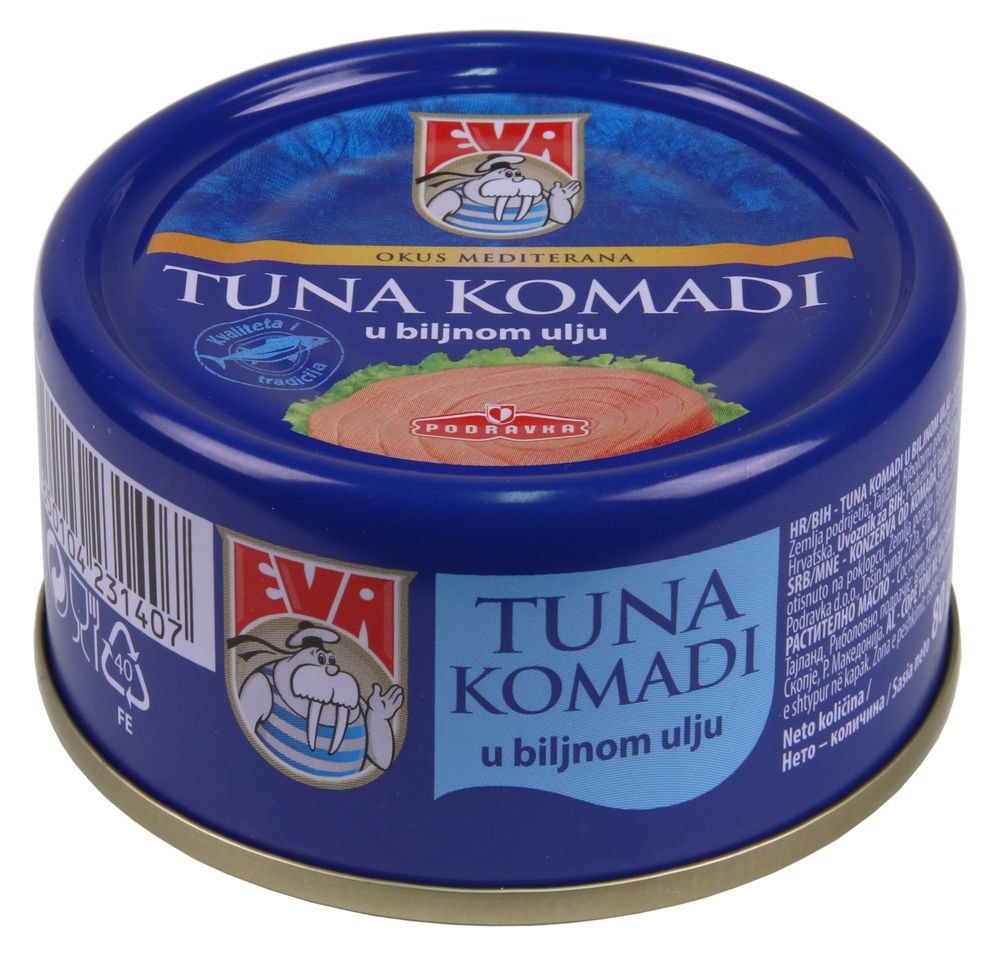 Eva tuna komadi 80g Podravka