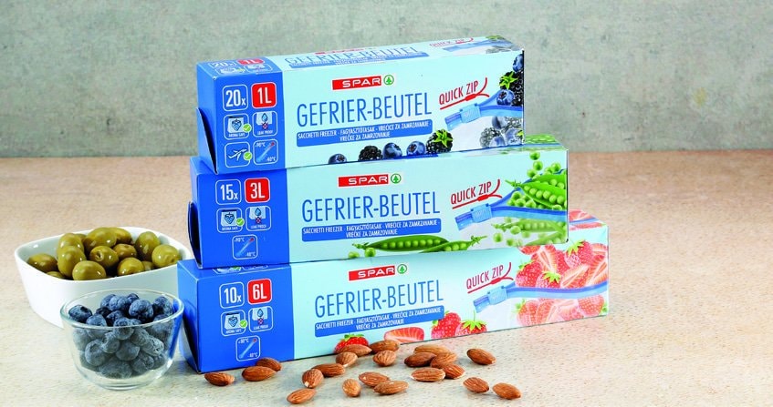 Spar vrećice za zamrzavanje sa zip zatvaranjem