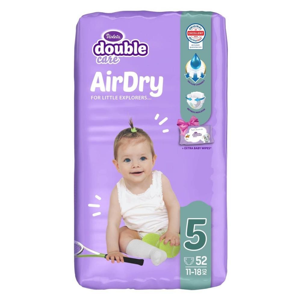 Pelene dc air dry jumbo junior-5 11-25kg, 52 kom