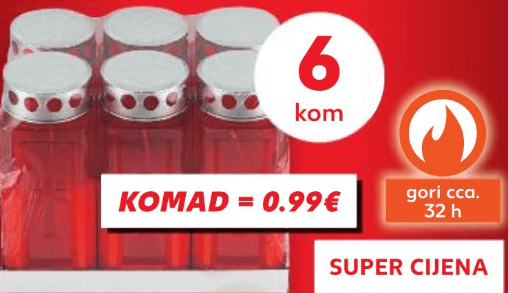 Nadgrobni lampion 6 kom