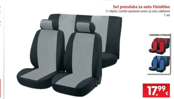 Set presvlaka za auto finishline 1 set