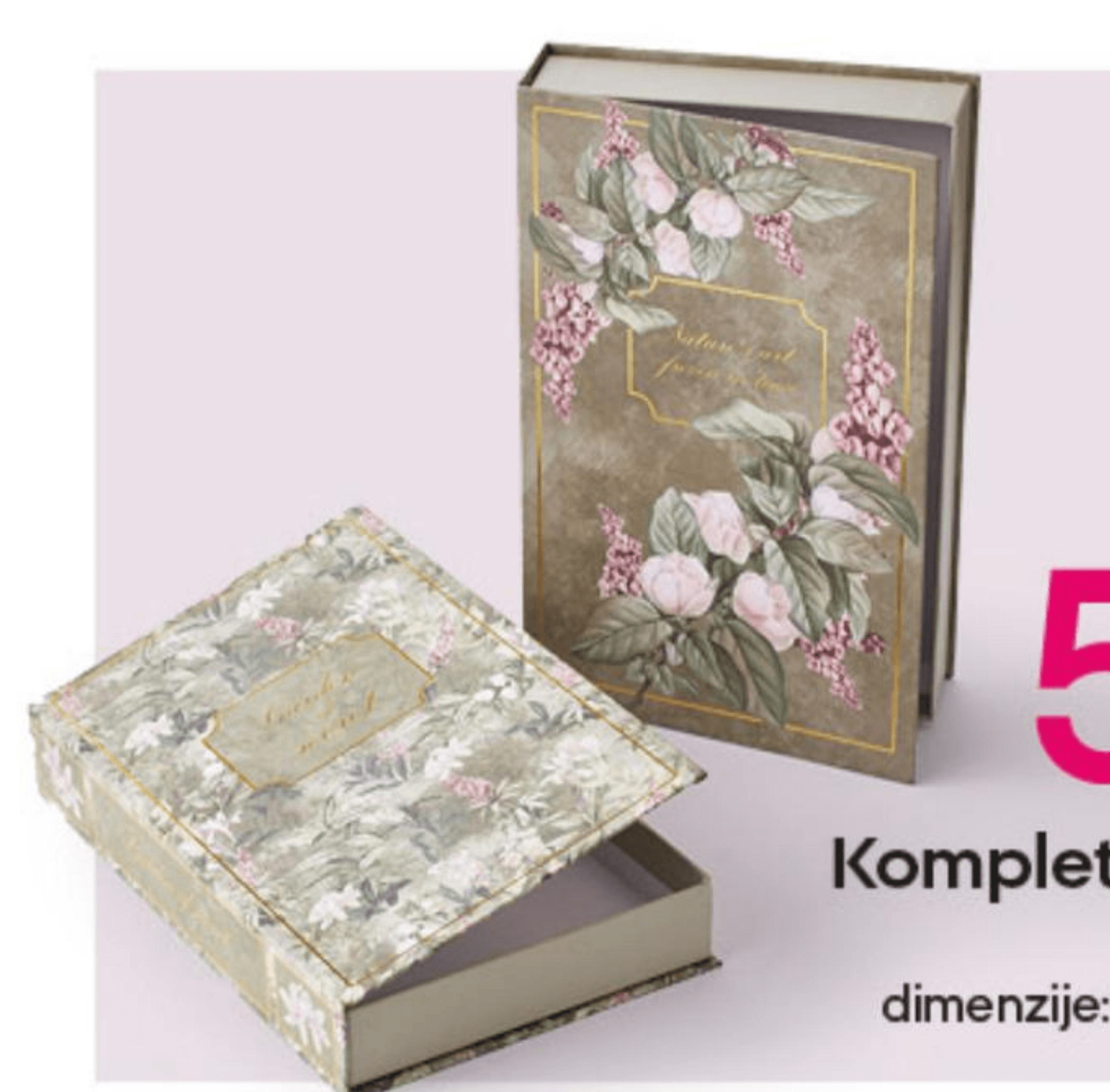 Komplet 2 ukrasne kutije 2 kom