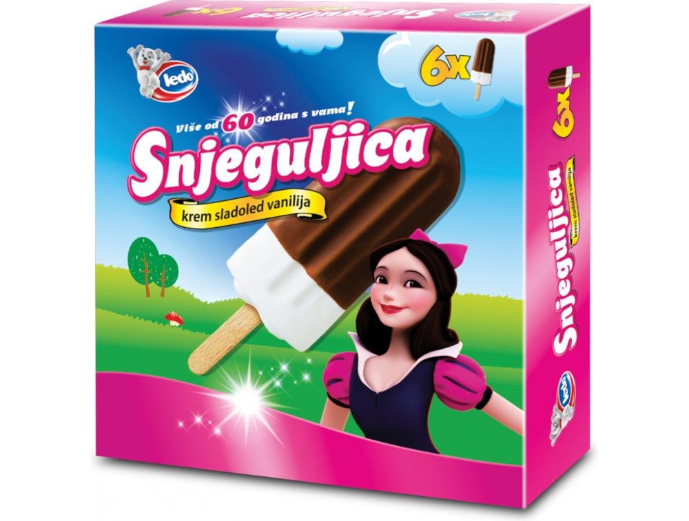 Sladoled snjeguljica 6x