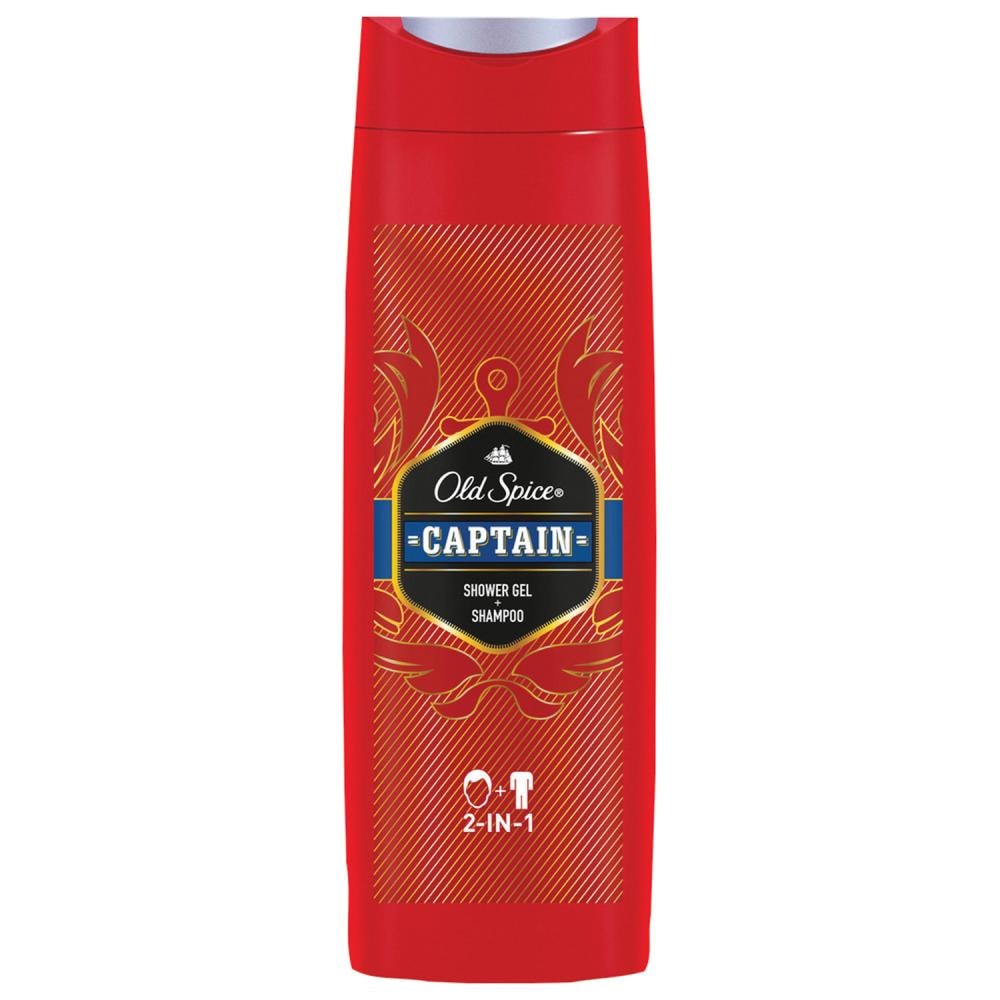 Shampoo and shower gel whitwater/captain 400ml Old Spice