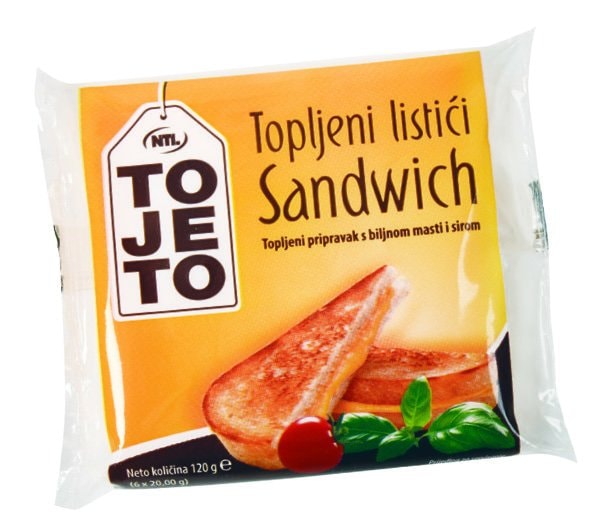Topljeni listići toast 120 g