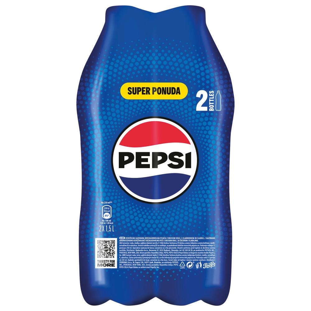Gazirano piće 2x1,5 l Pepsi