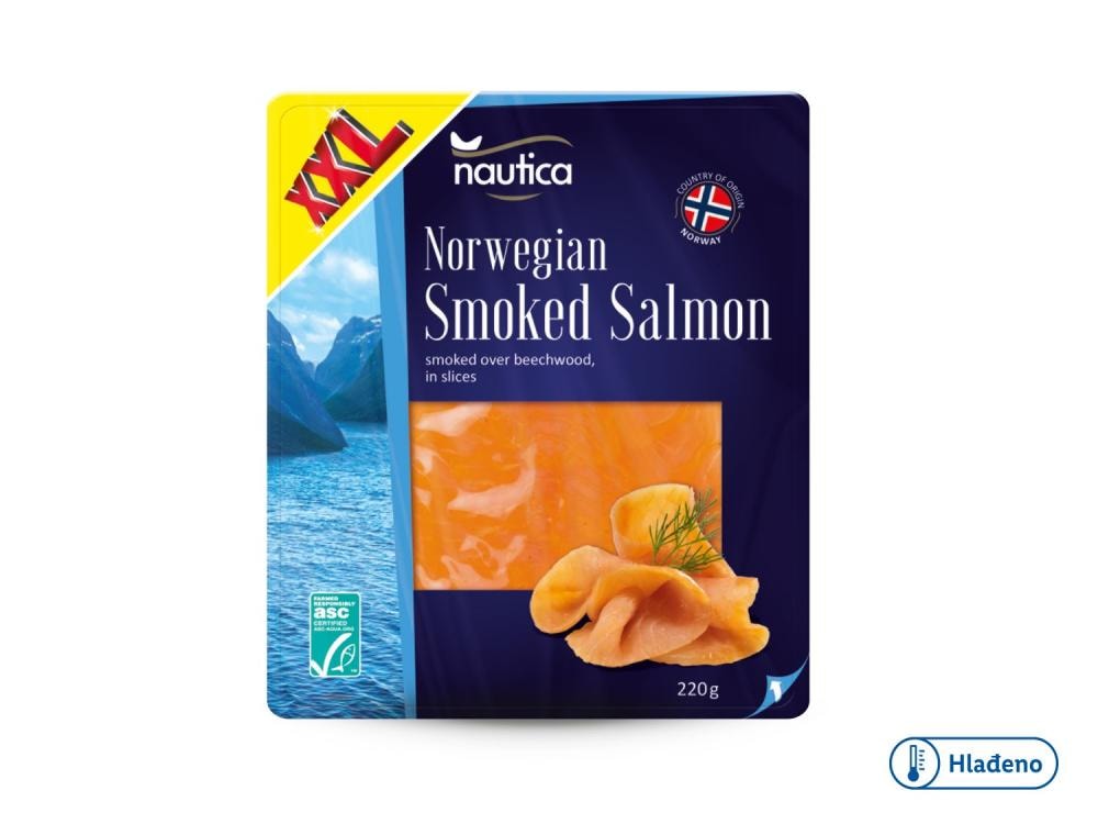 Dimljeni losos xxl 220 g