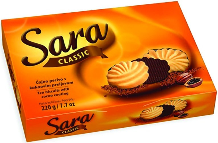 Keks sara classic 220 g Kraš