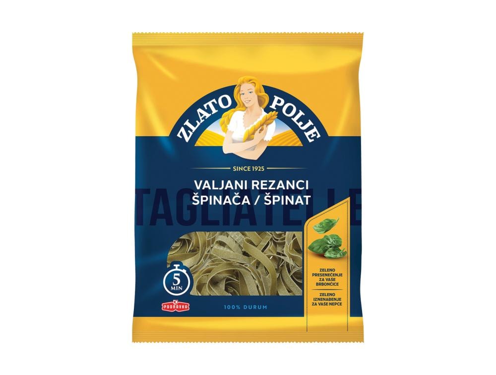 Tjestenina rezanci sa špinatom 400 g