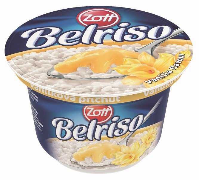 Desert riža na mlijeku mix ili gris belriso zott 200 g (riža na mlijeku), 130 g (Gris)