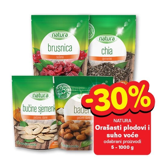Natura orašasti plodovi i suho voće 5-1000 g