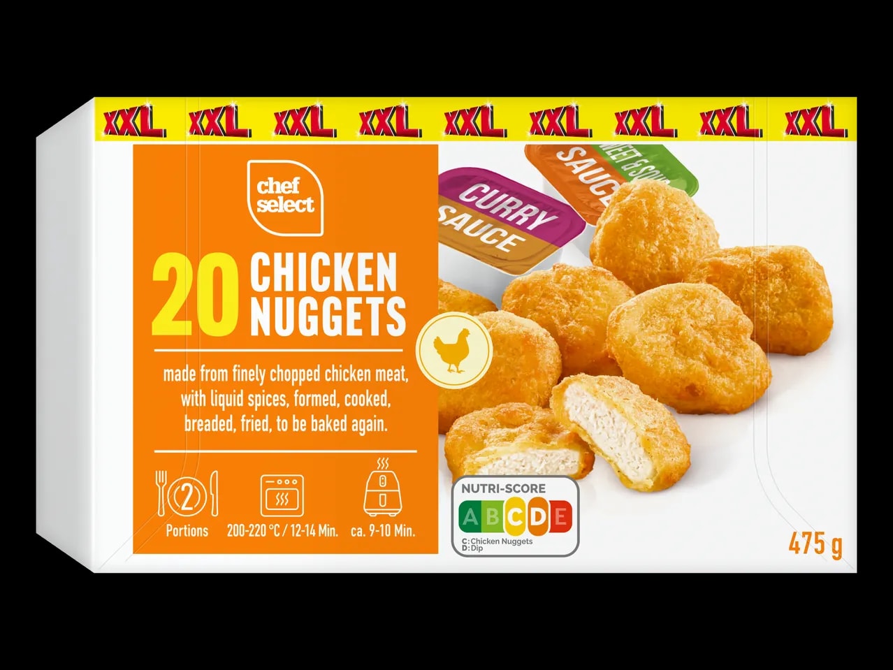 Chicken nuggets xxl 475 g