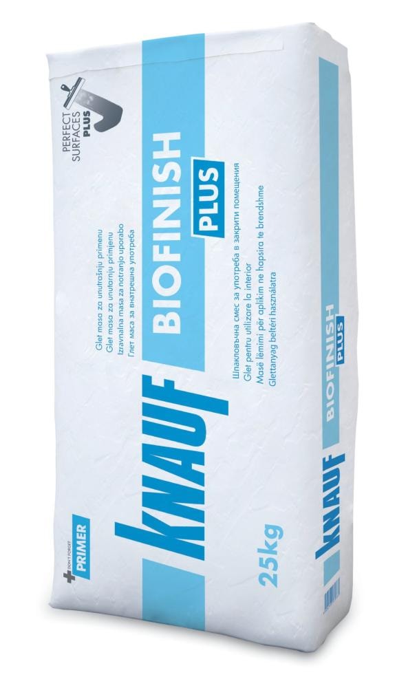 Cementna polimer glet masa biofinish plus 25 kg