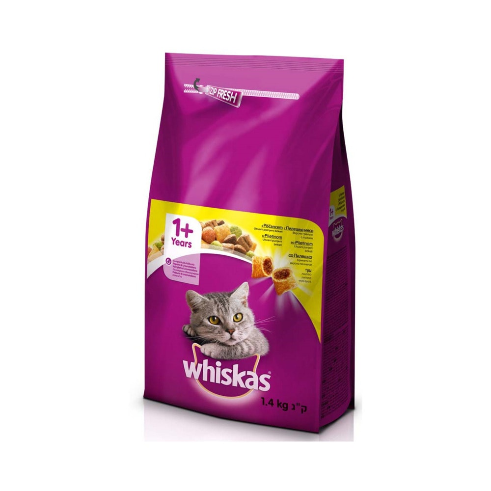 1+ suha hrana za mačke 1,4 kg Whiskas