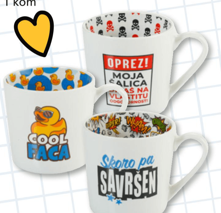 Šalica cool 1 kom