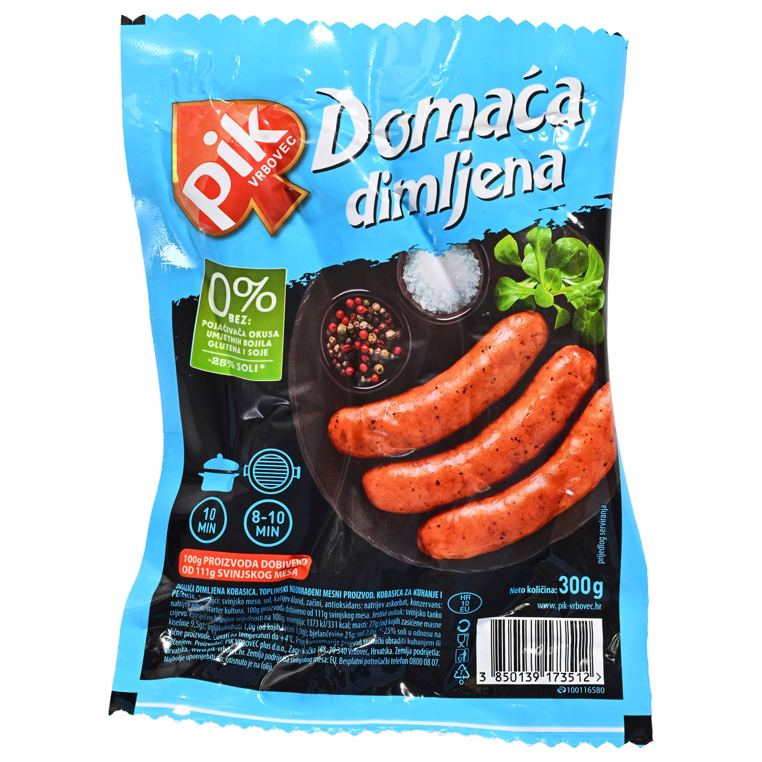 Domaća dimljena kobasica 300g