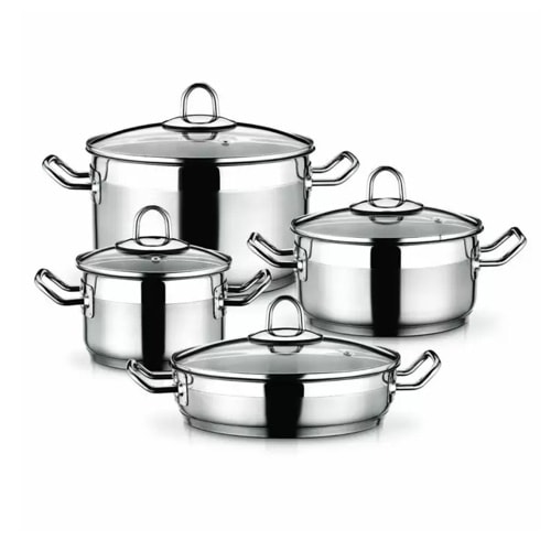 Set inox posuđa 10-dijelni