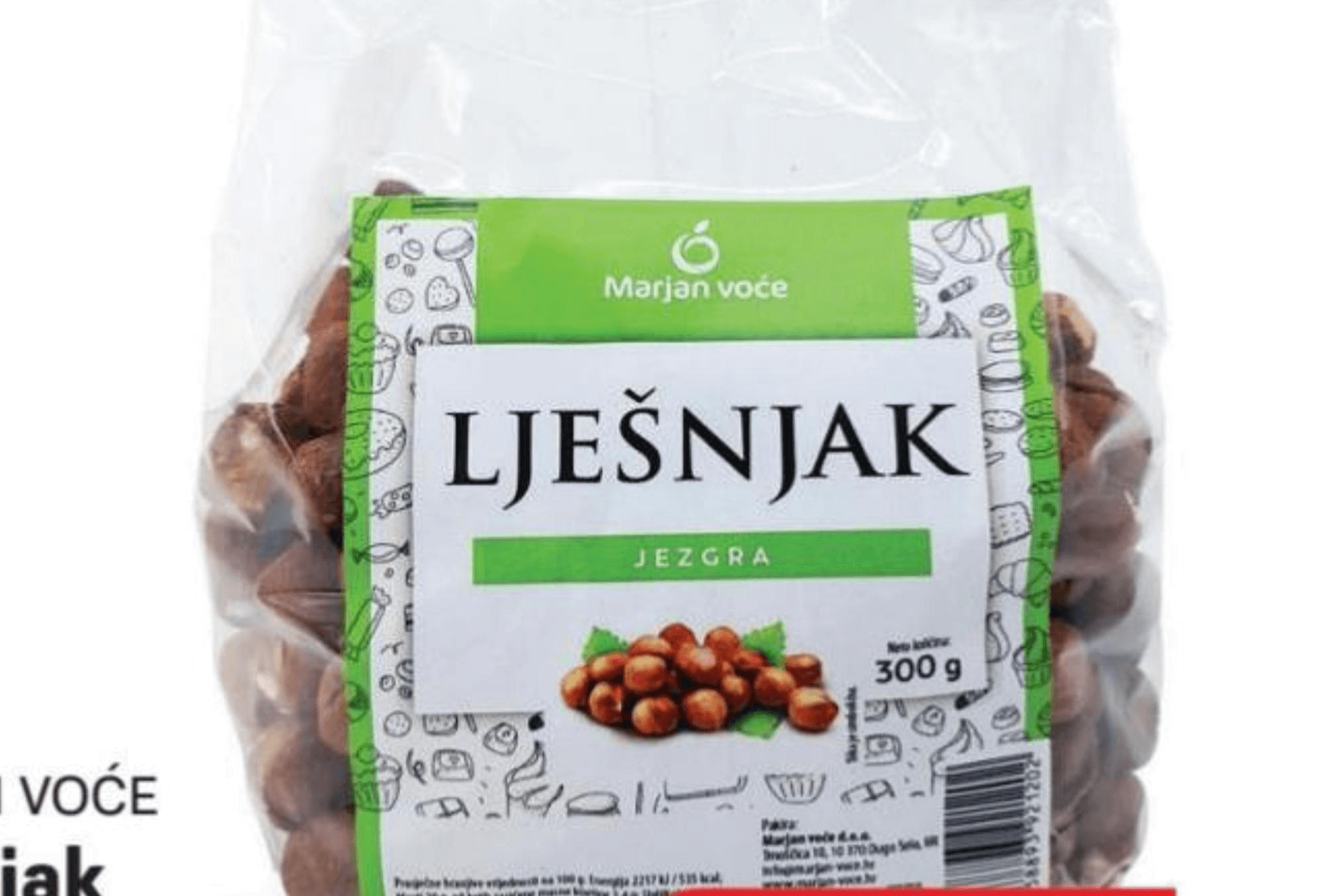 Marjan voće lješnjak 300 g