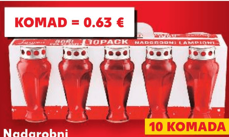 Nadgrobni lampion 10 KOMADA