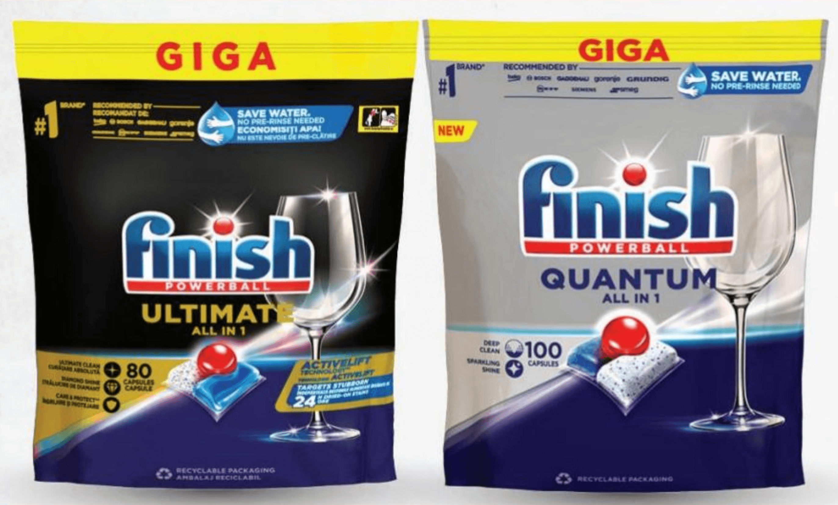 Finish tablete za strojno pranje posuđa 100 ili 80 komada