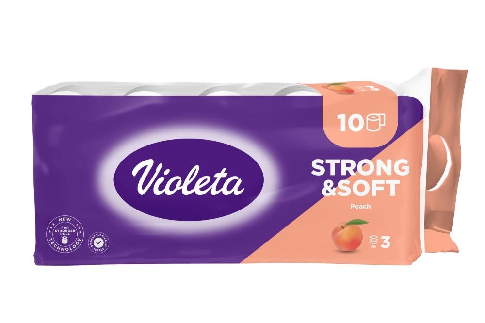 Toaletni papir 10 rola, 3-slojni