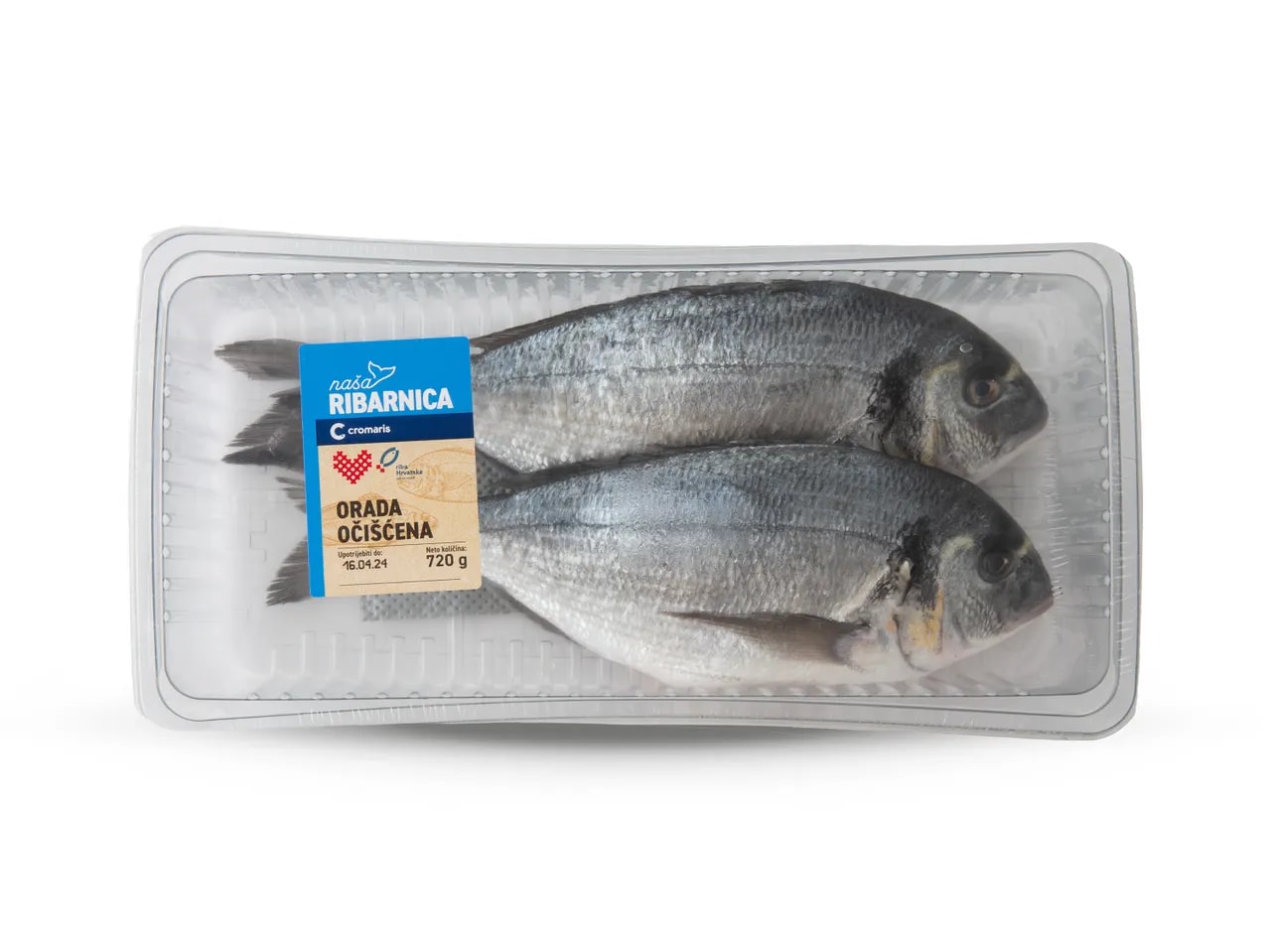 Svježa očišćena jadranska orada 720 g