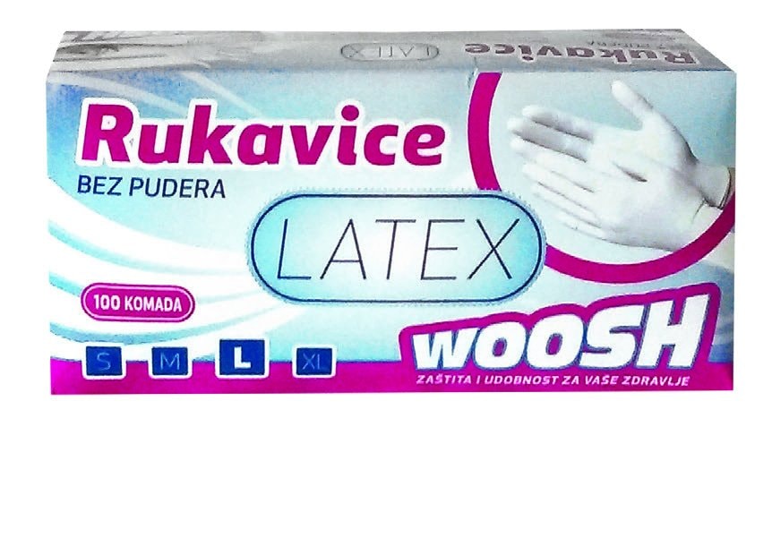 Woosh lateks rukavice 10 kom