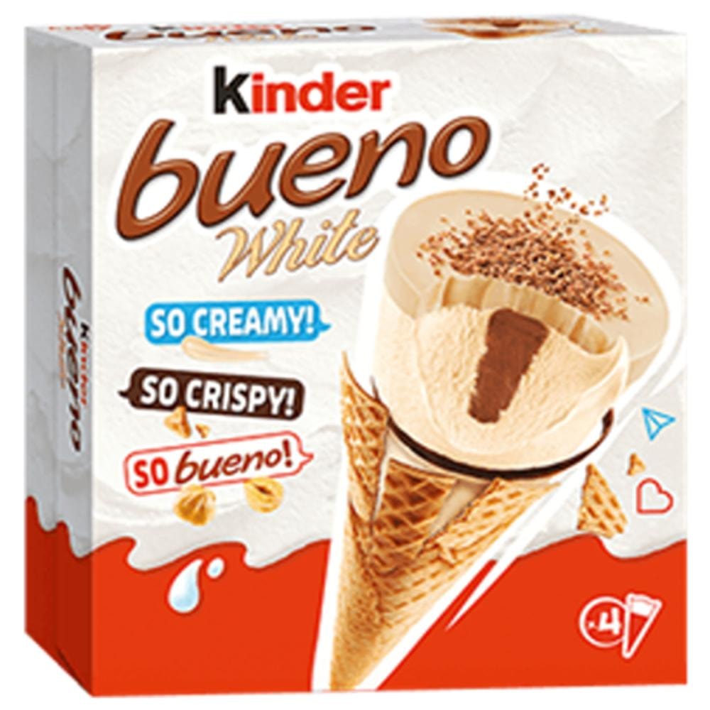 Sladoled u kornetu kinder bueno 4 x 62 g