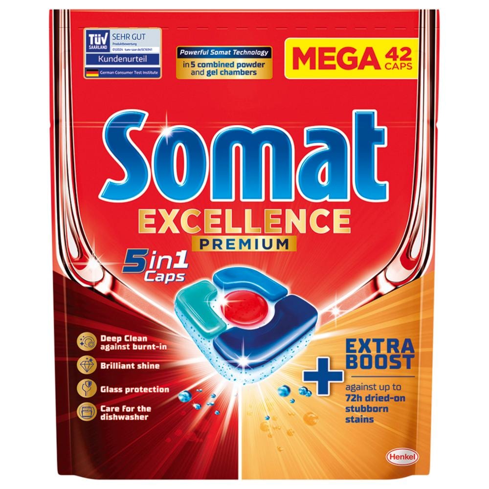 Somat deterdžent gel, 2x540ml, tablete, 5in1, 42/1