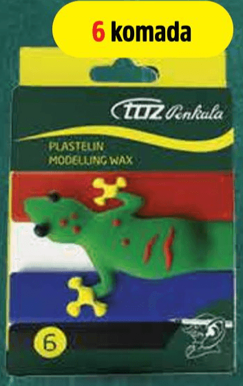 Plastelin 6 komada