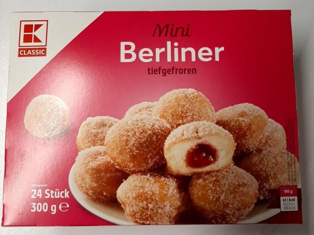 Mini berliner 24 Stück 300 ge