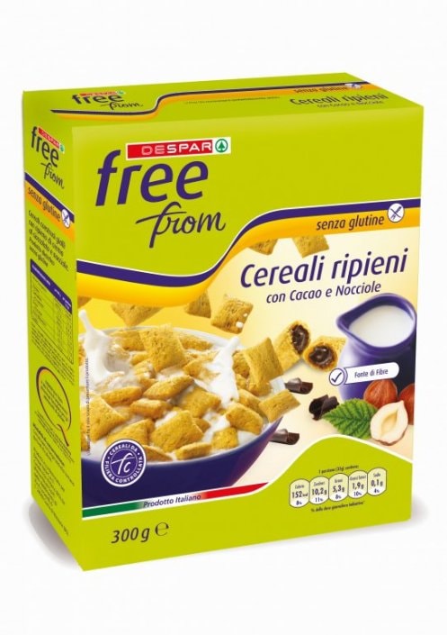 Žitarice punjene lješnjak kremom spar free from 300 g