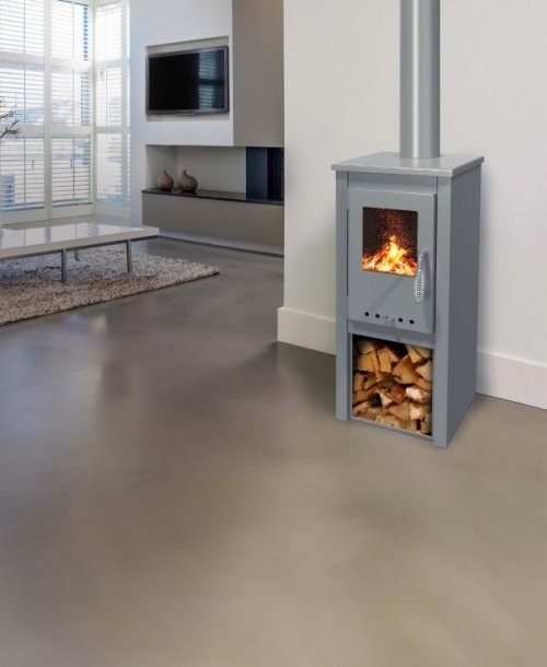 Kamin na drva 'thalia okta uno glass lite'