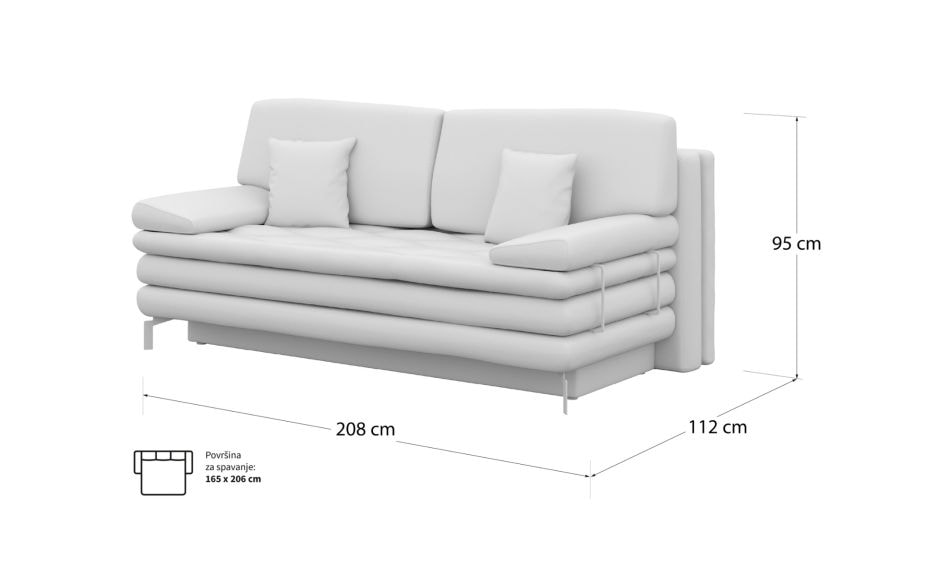 Aria preklopni box spring ležaj