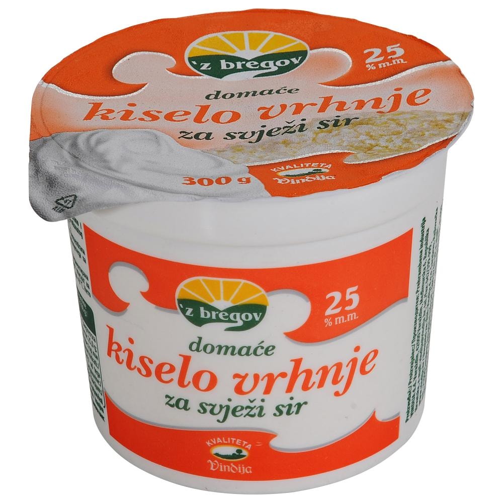 Domaće kiselo vrhnje 300 g
